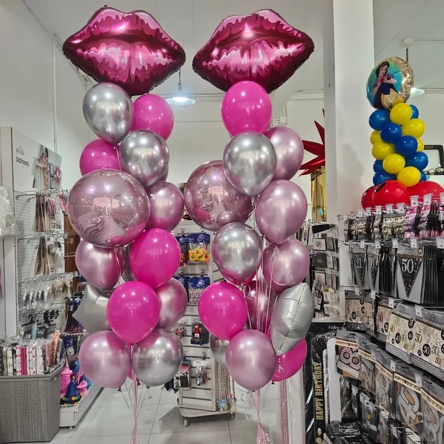 Lips and pink chrome