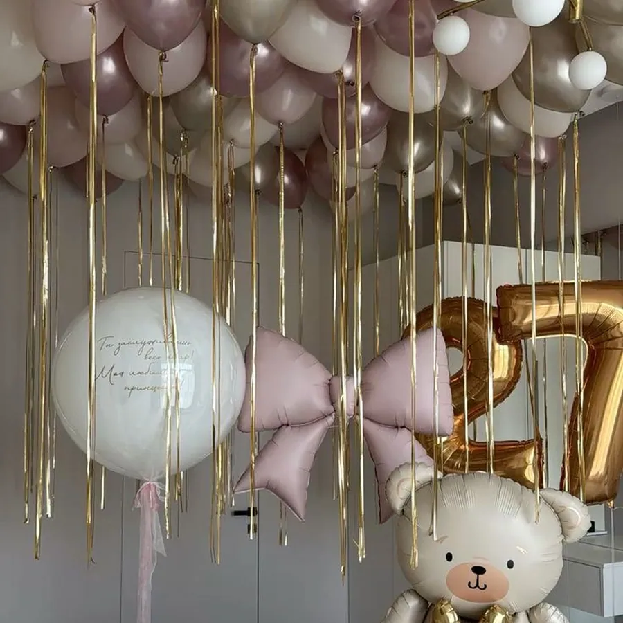 Blush ceiling with a number